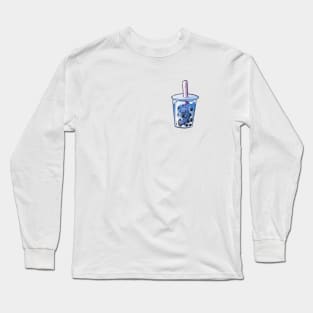 Cute Boba Manatee Long Sleeve T-Shirt